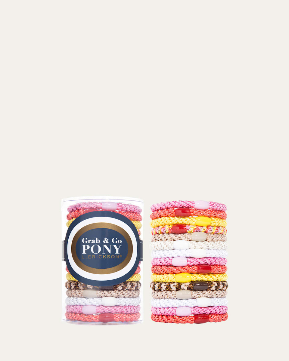 Grab & Go Pony Elastics Tube, Set of 15